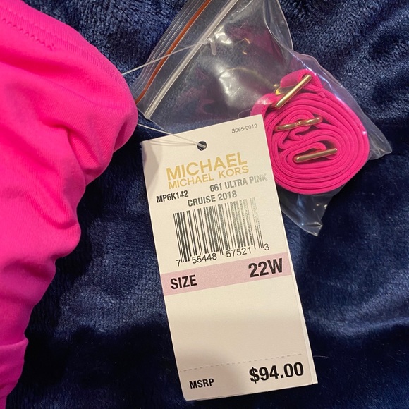 Last One! :) Michael Kors Tankini Hot Pink! NWT! - Picture 2 of 7